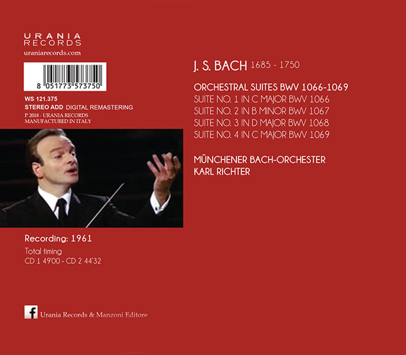 BACH: ORCHESTRAL SUITES - Urania Records